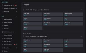 unikrn outright bets